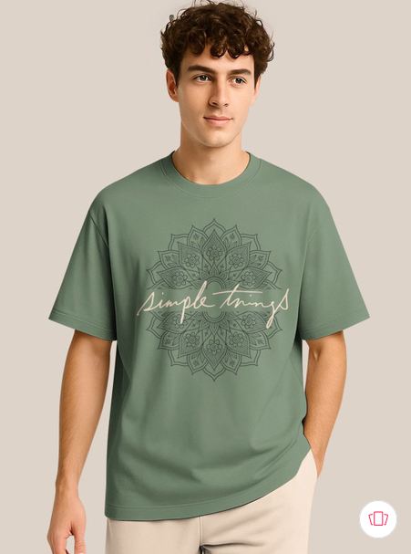 BULLMER Pack Of 2 Graphic Printed Crew Neck Drop